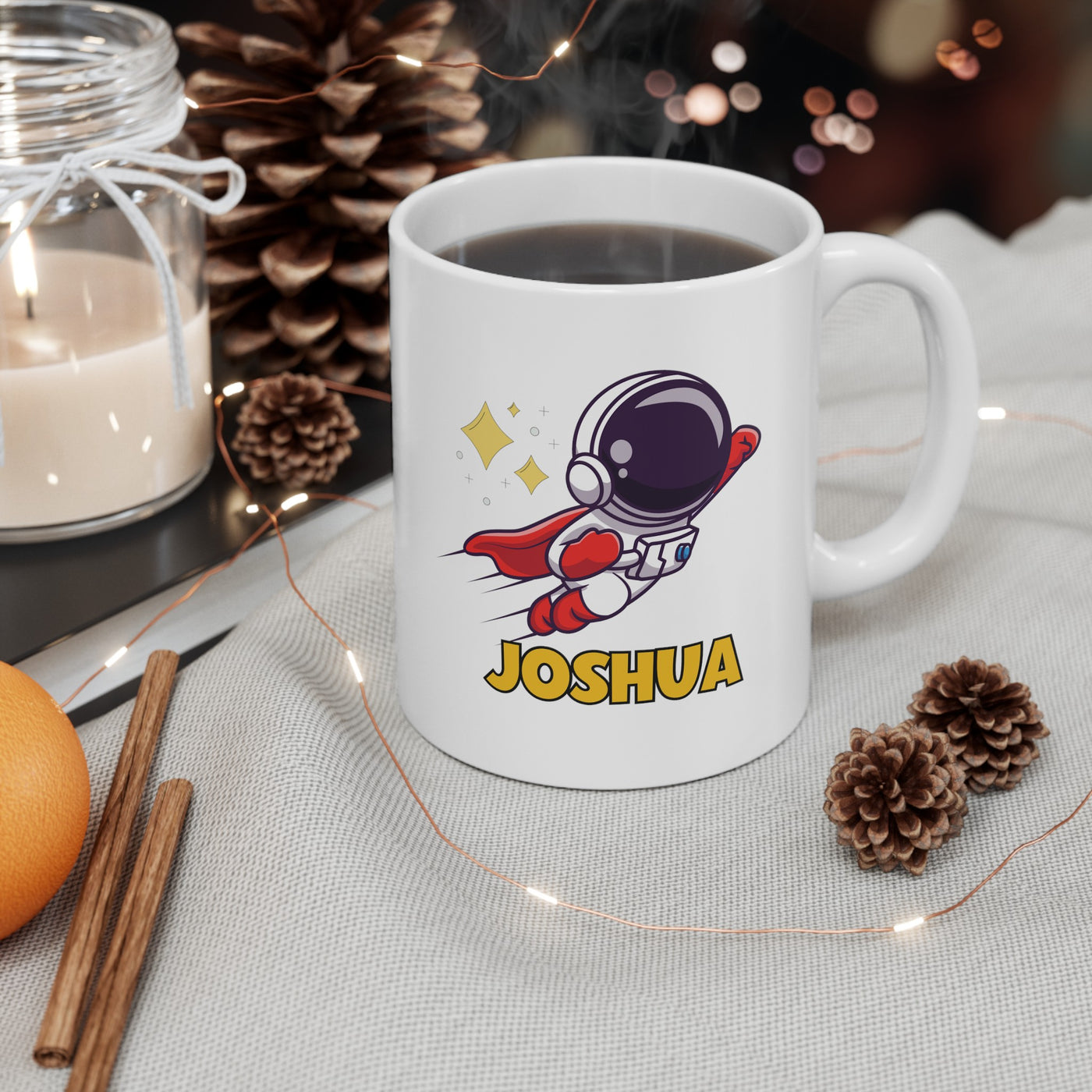 Little Astronaut Theme Mug for Kids - Fly to the Moon