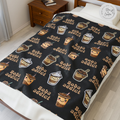 Boba Tea Lover Prints Blanket for Boba Addicts