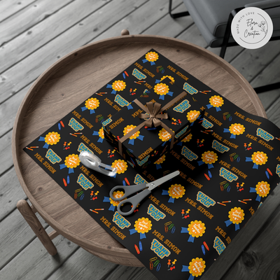Custom Teacher Name Gift Wrapping Paper