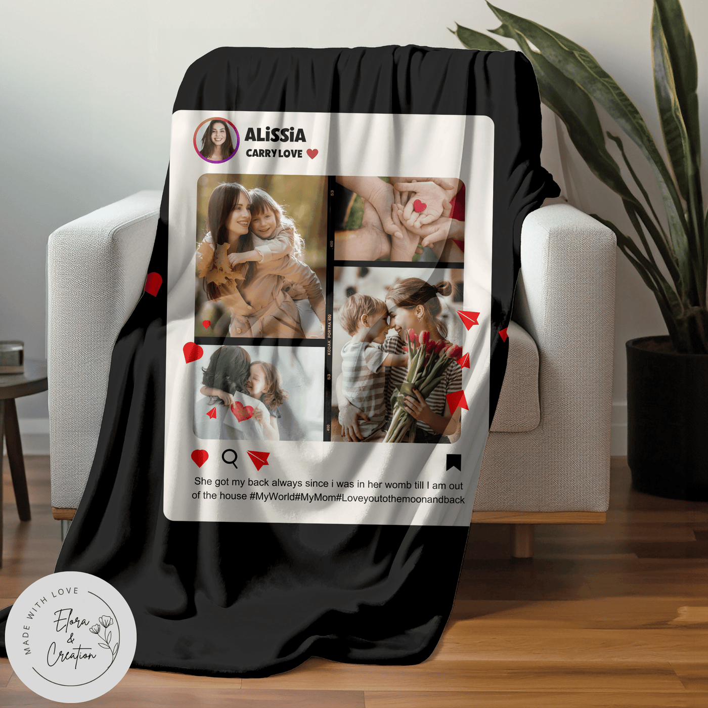 Instagram Carousal Blanket - Instagram Post Theme Blanket