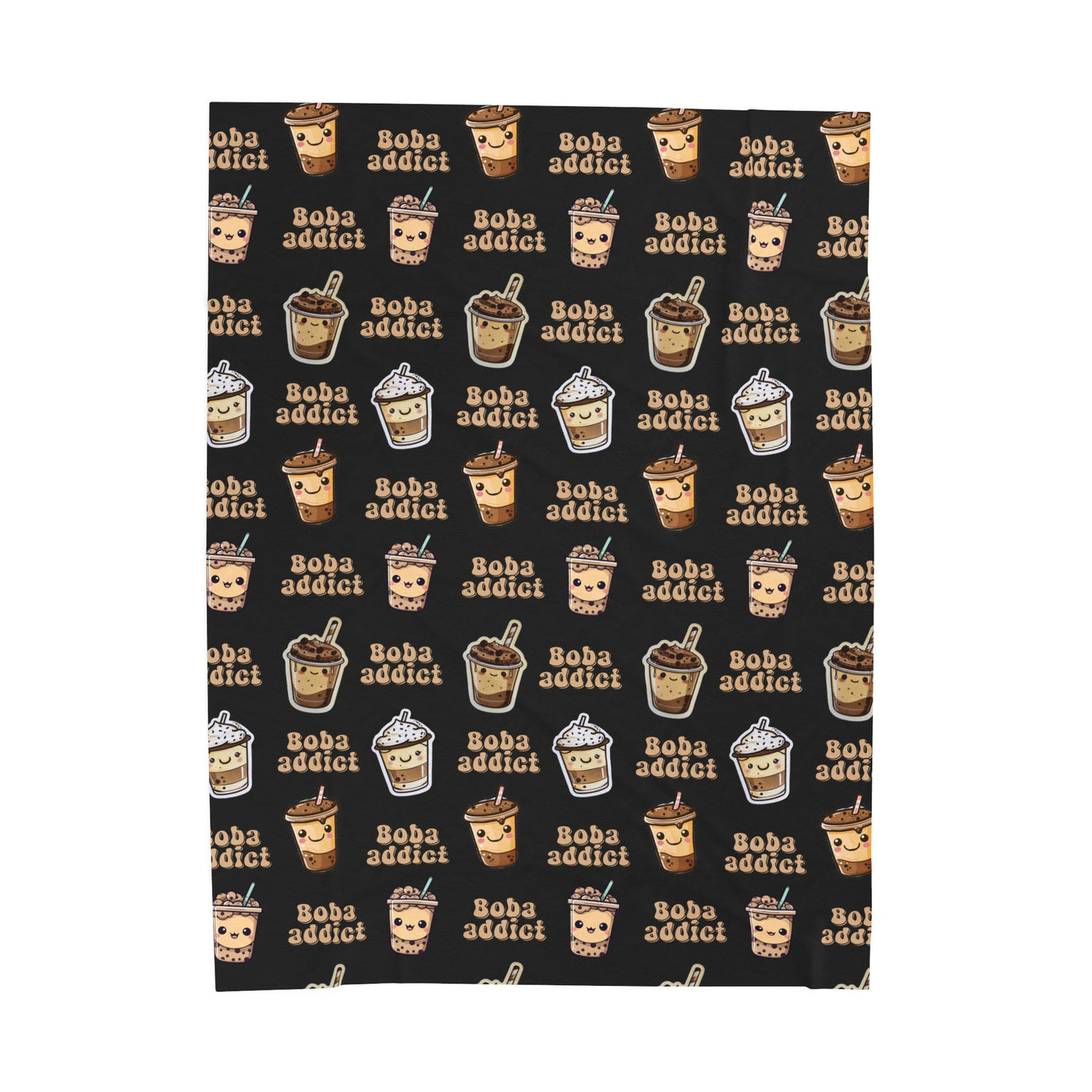 Boba Tea Lover Prints Blanket for Boba Addicts