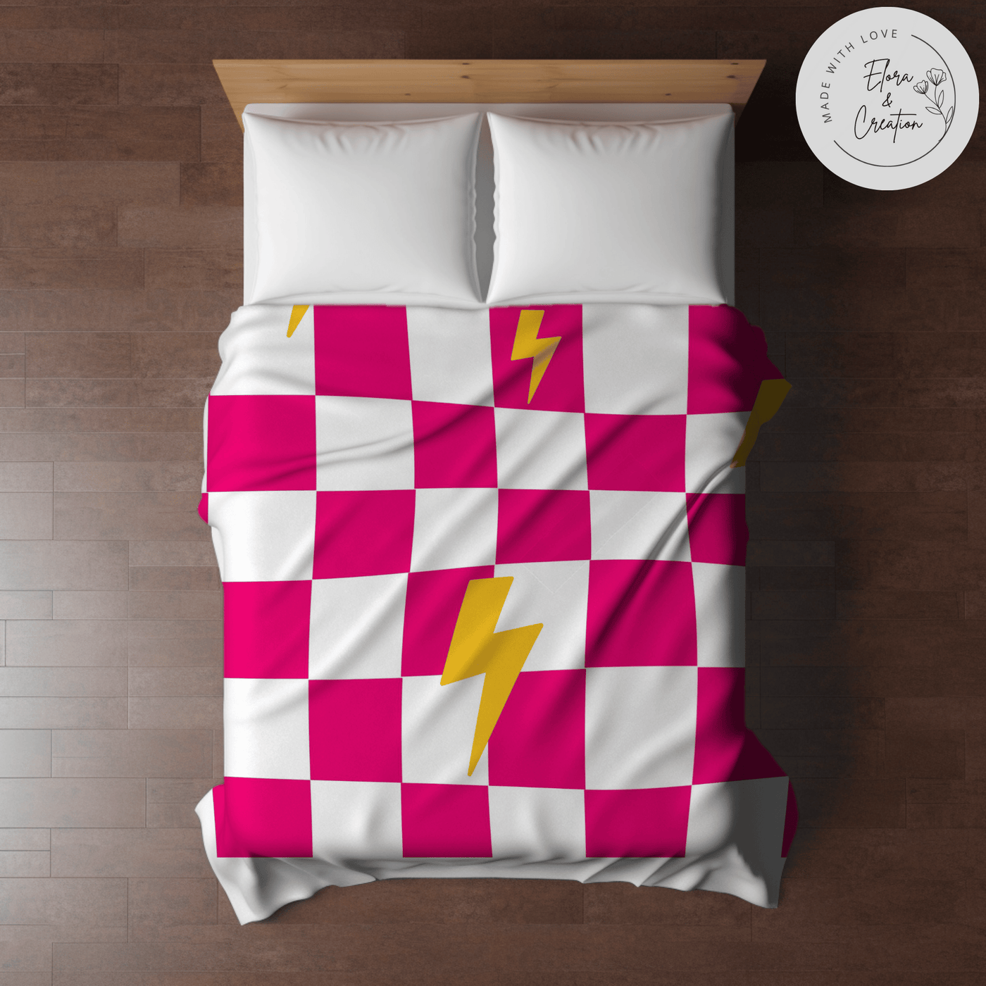 Pink Checker Blanket - Girl Power Blanket