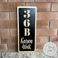 Custom Wooden House Number Sign - House Name Sign