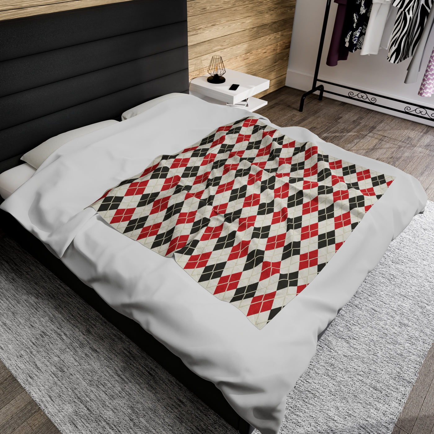 Triangle Checkered Blanket - Plaid Blanket