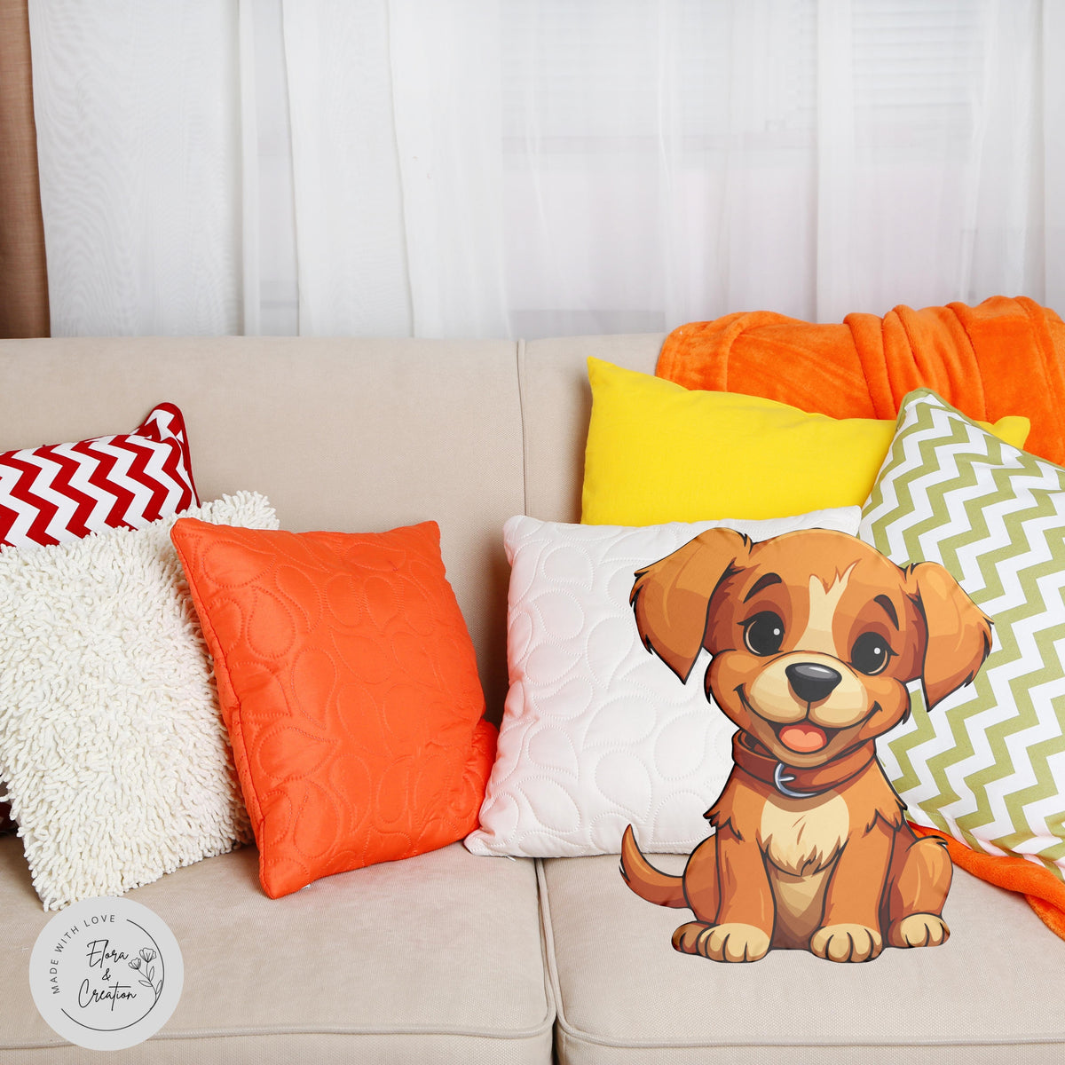 Custom Dog Shaped Pillow - Custom Dog Picture Pillow