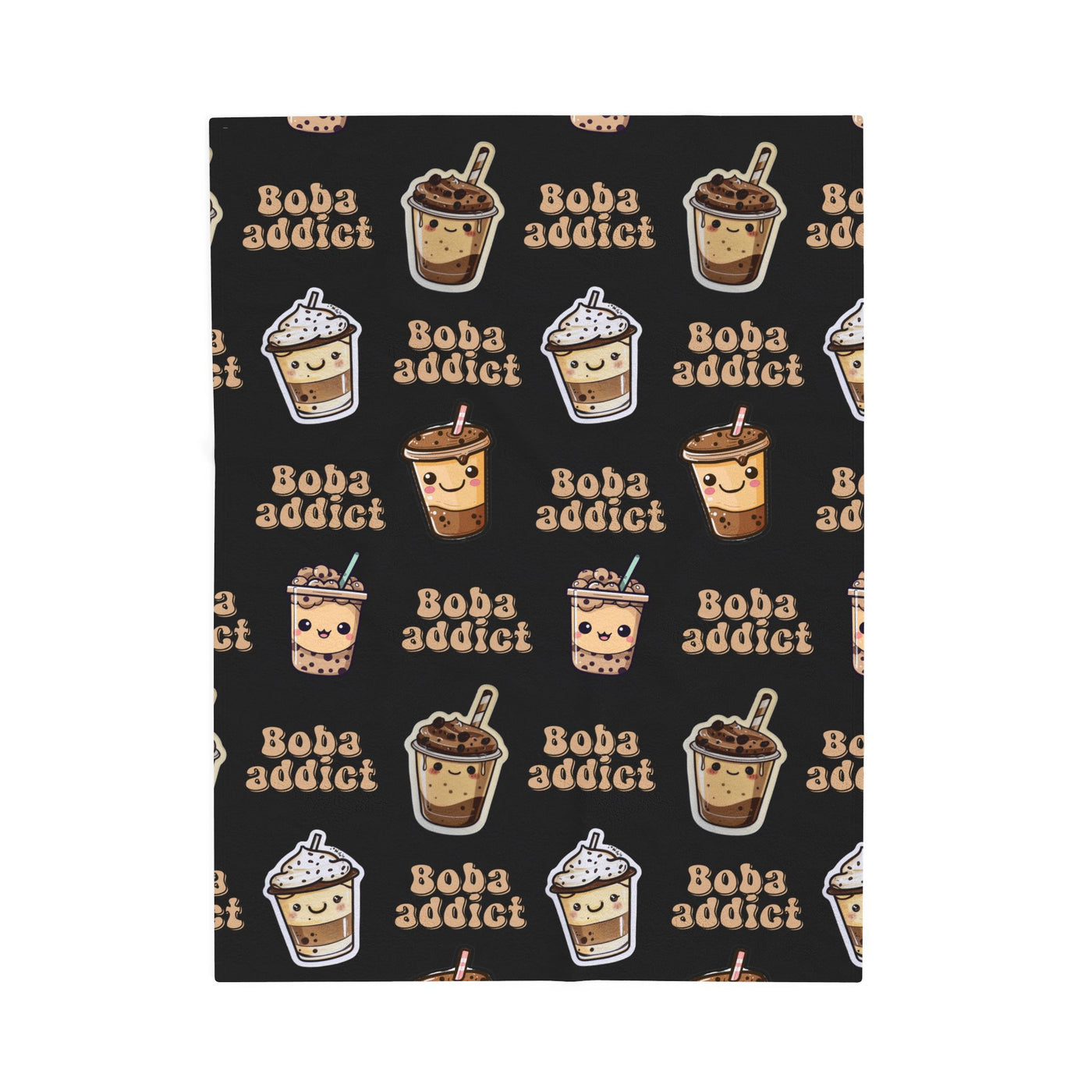 Boba Tea Lover Prints Blanket for Boba Addicts