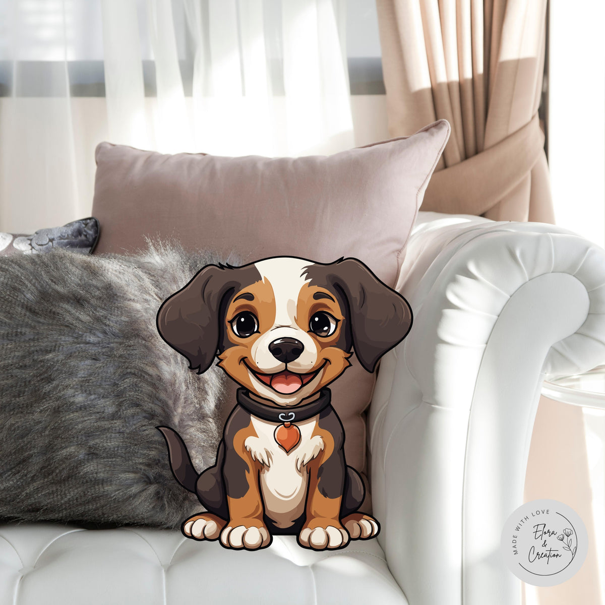 Custom Dog Shaped Pillow - Custom Dog Picture Pillow