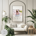 Customizable Spotify Theme Wall Art with Picture, Music & Message