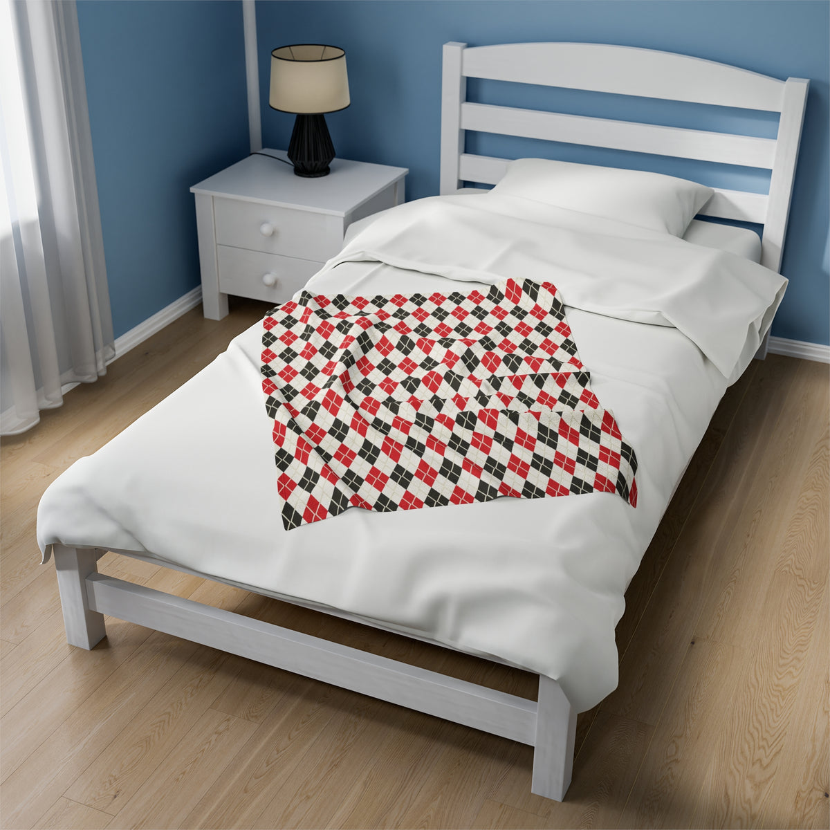 Triangle Checkered Blanket - Plaid Blanket