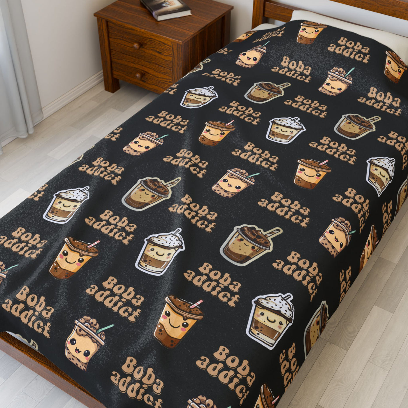 Boba Tea Lover Prints Blanket for Boba Addicts