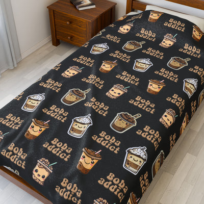 Boba Tea Lover Prints Blanket for Boba Addicts