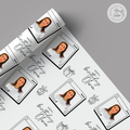 Custom Happy Birthday Gift Wrap with Personalized Picture Frame