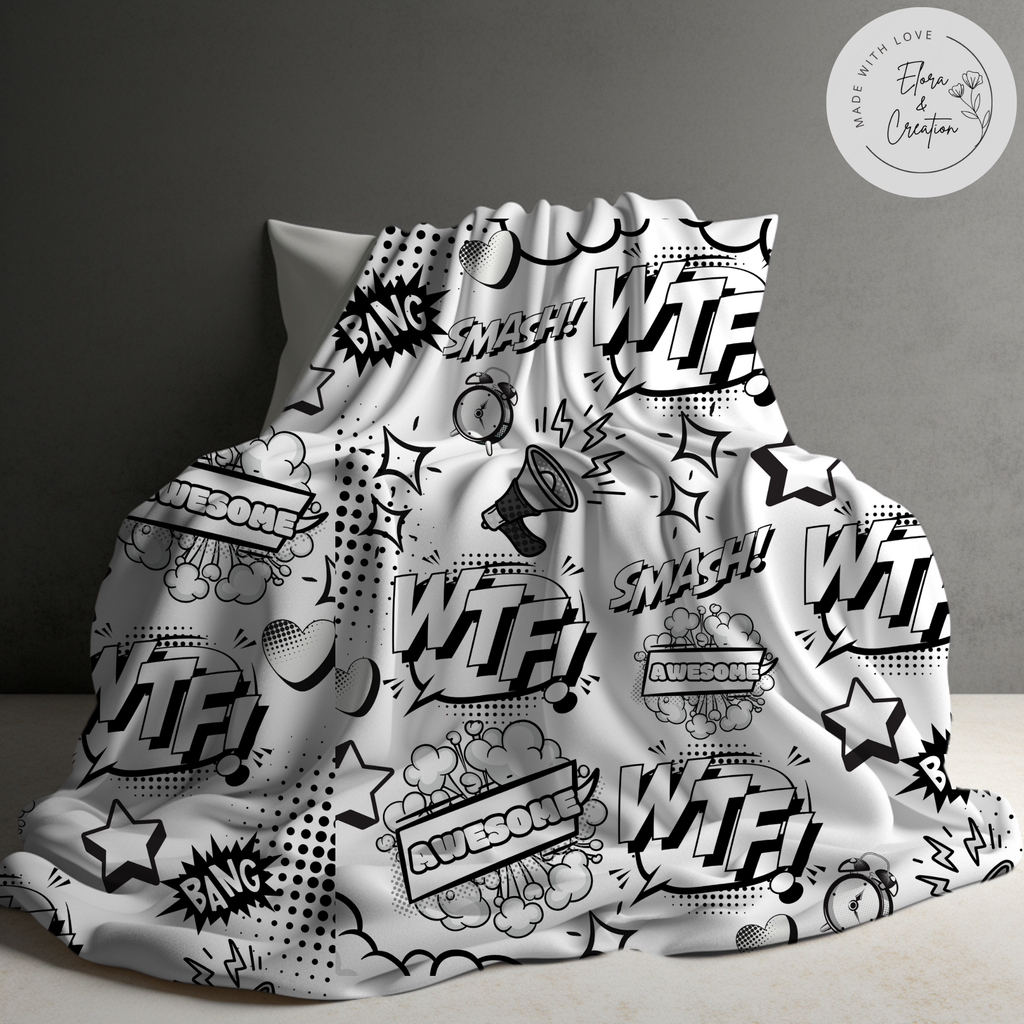 Comic Theme Blanket - Comic Style Blanket