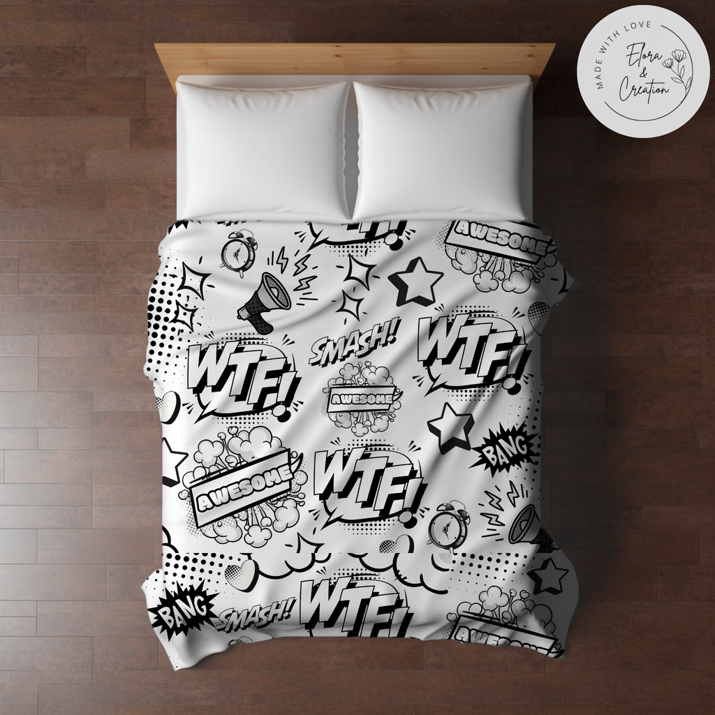 Comic Theme Blanket - Comic Style Blanket