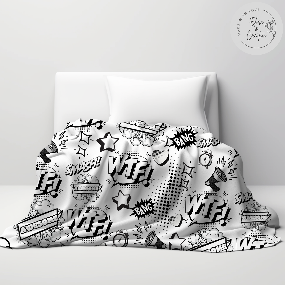 Comic Theme Blanket - Comic Style Blanket