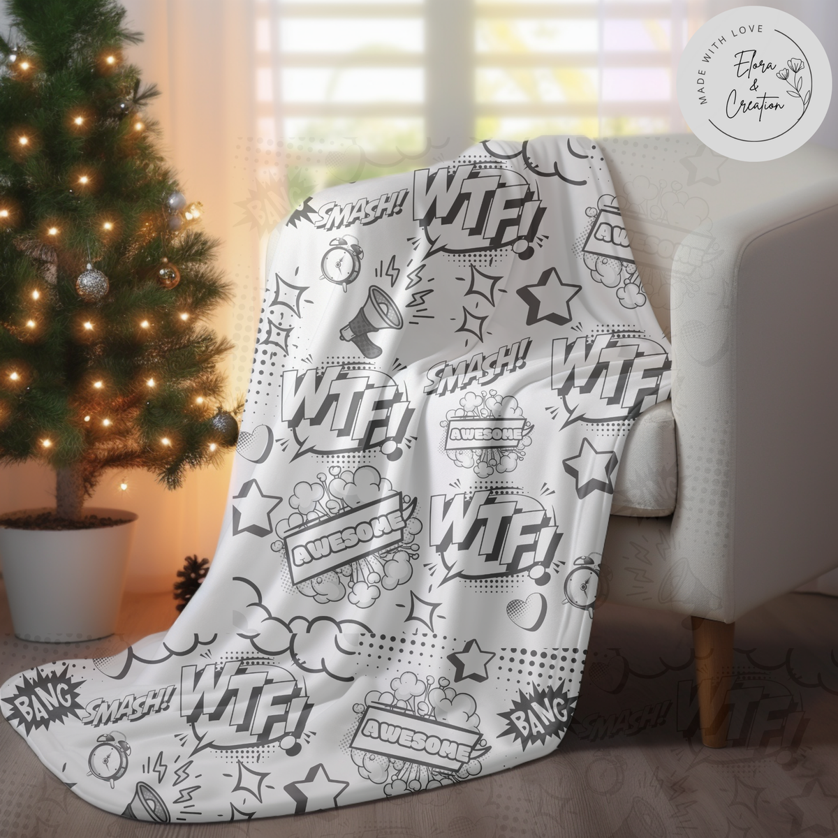Comic Theme Blanket - Comic Style Blanket