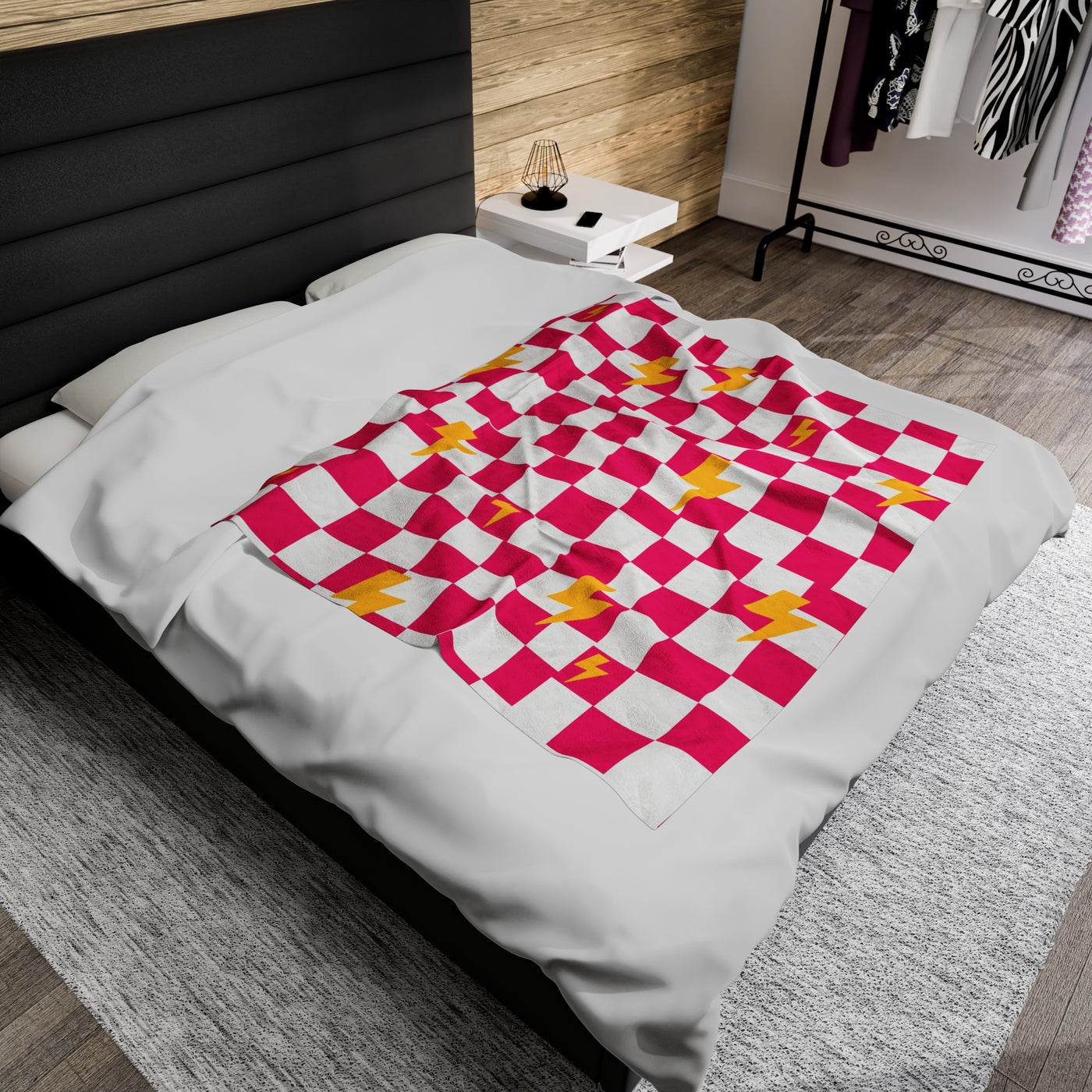 Pink Checker Blanket - Girl Power Blanket