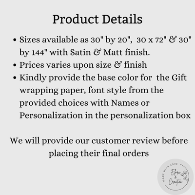 Custom Gift Wrap Paper for Mother's Day Special Edition