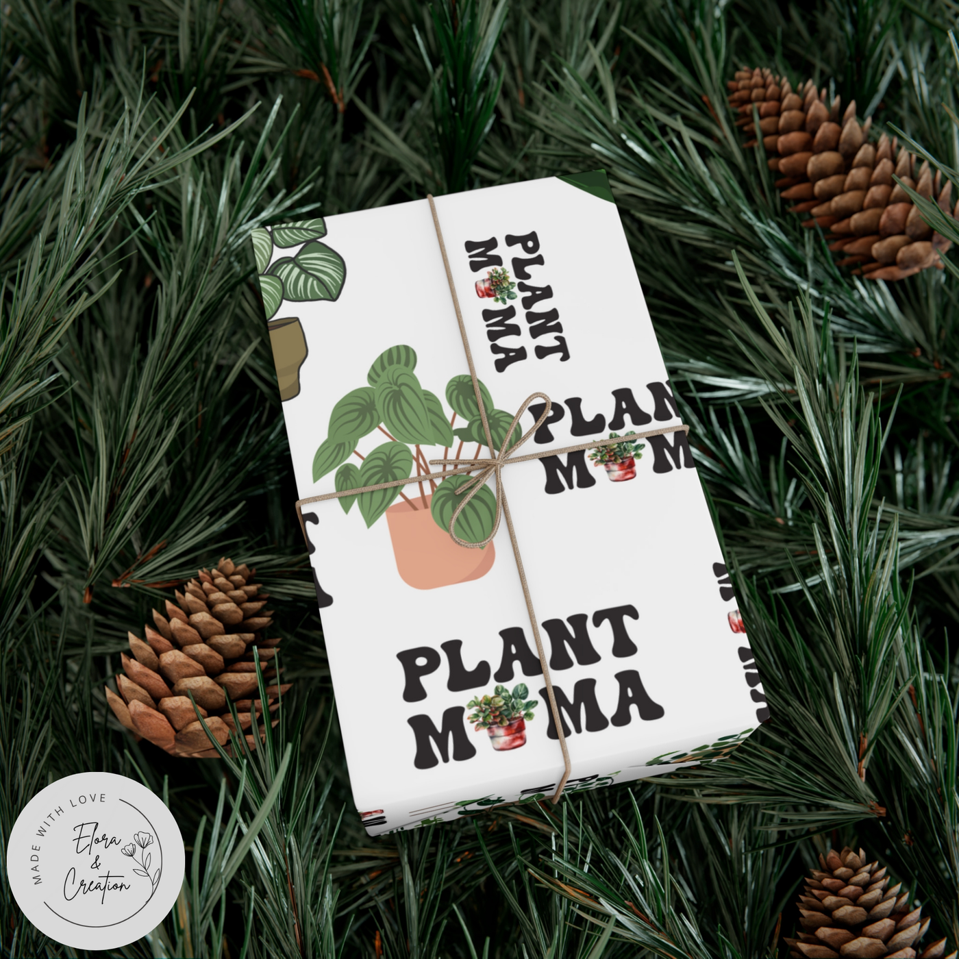 Plant Mama Customizable Wrapping Paper for Plant Lovers