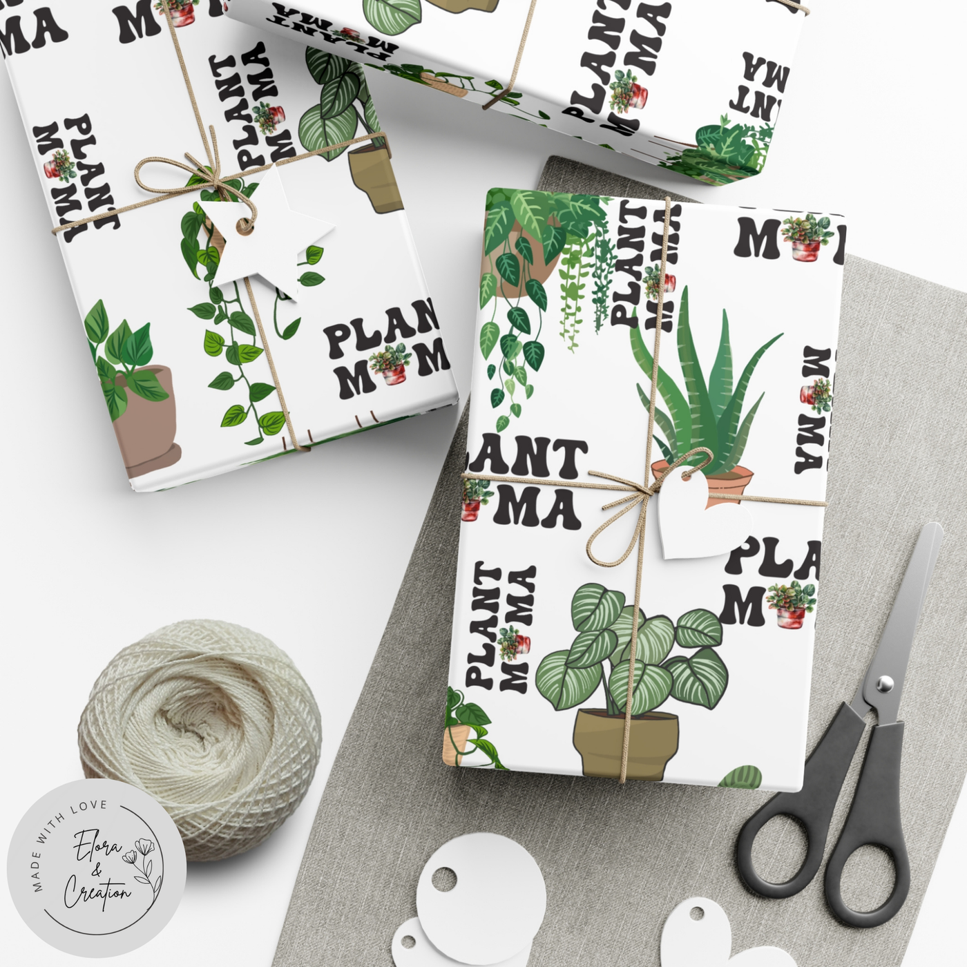 Plant Mama Customizable Wrapping Paper for Plant Lovers