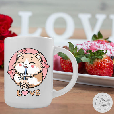 Cute Valentine Cat Lover Mug