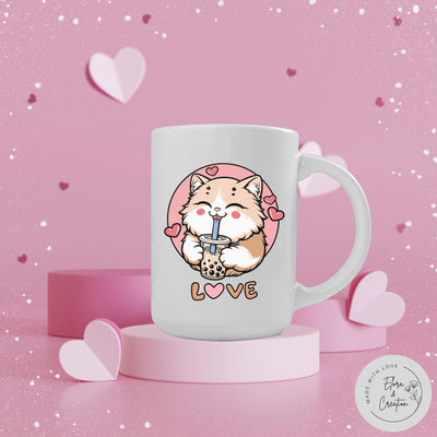 Cute Valentine Cat Lover Mug