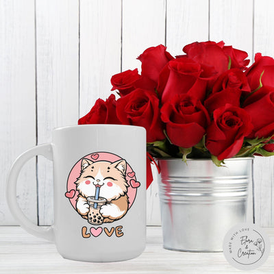 Cute Valentine Cat Lover Mug