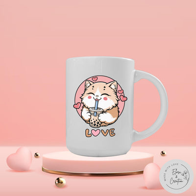 Cute Valentine Cat Lover Mug