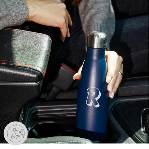 17 oz Stainless Steel Water Bottle – Custom Laser Engraved Name, Logo or Monogram