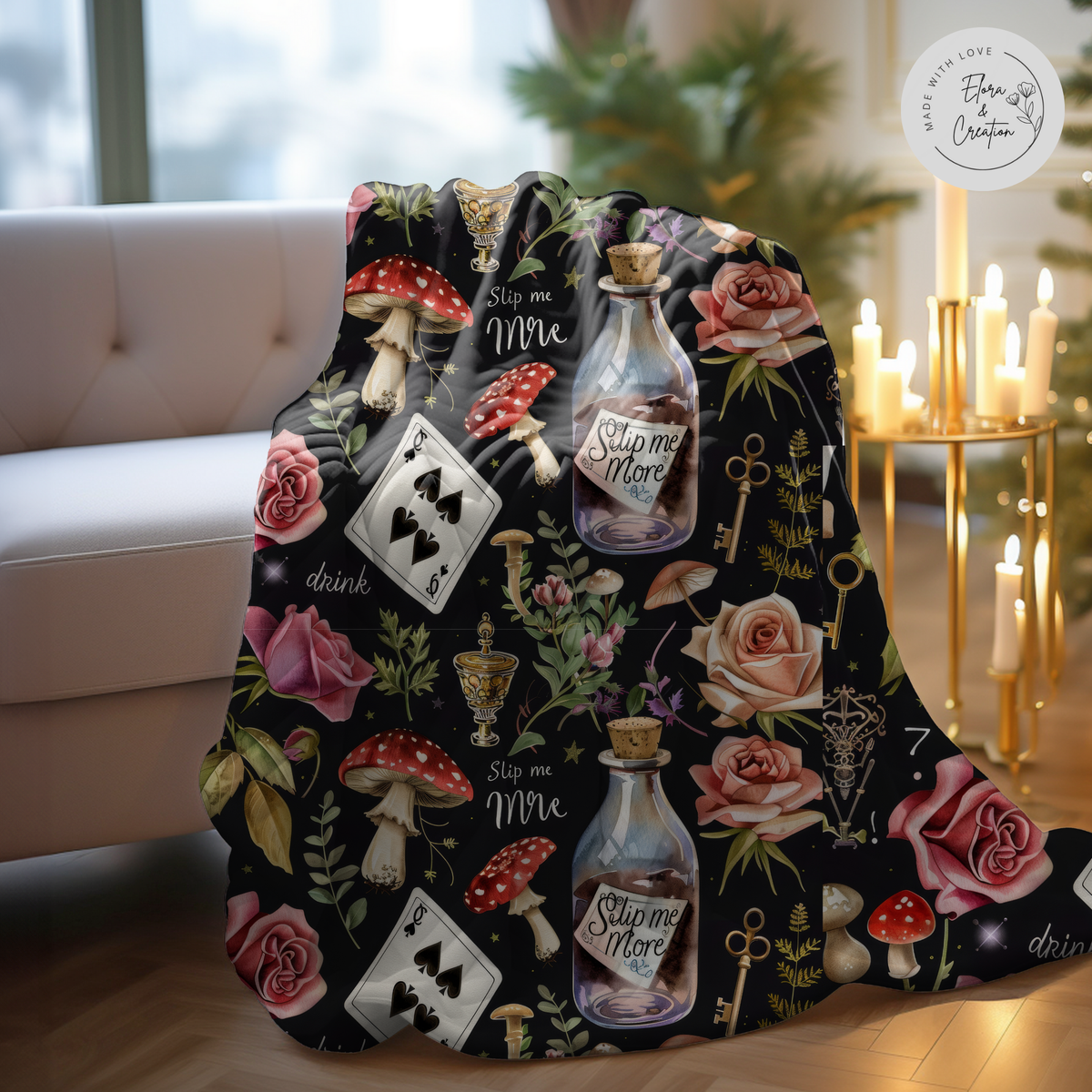 Witch Craft Theme Blanket - Magical Spell