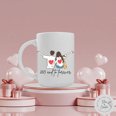 Valentine Couple Mug - Couple Forever Mug