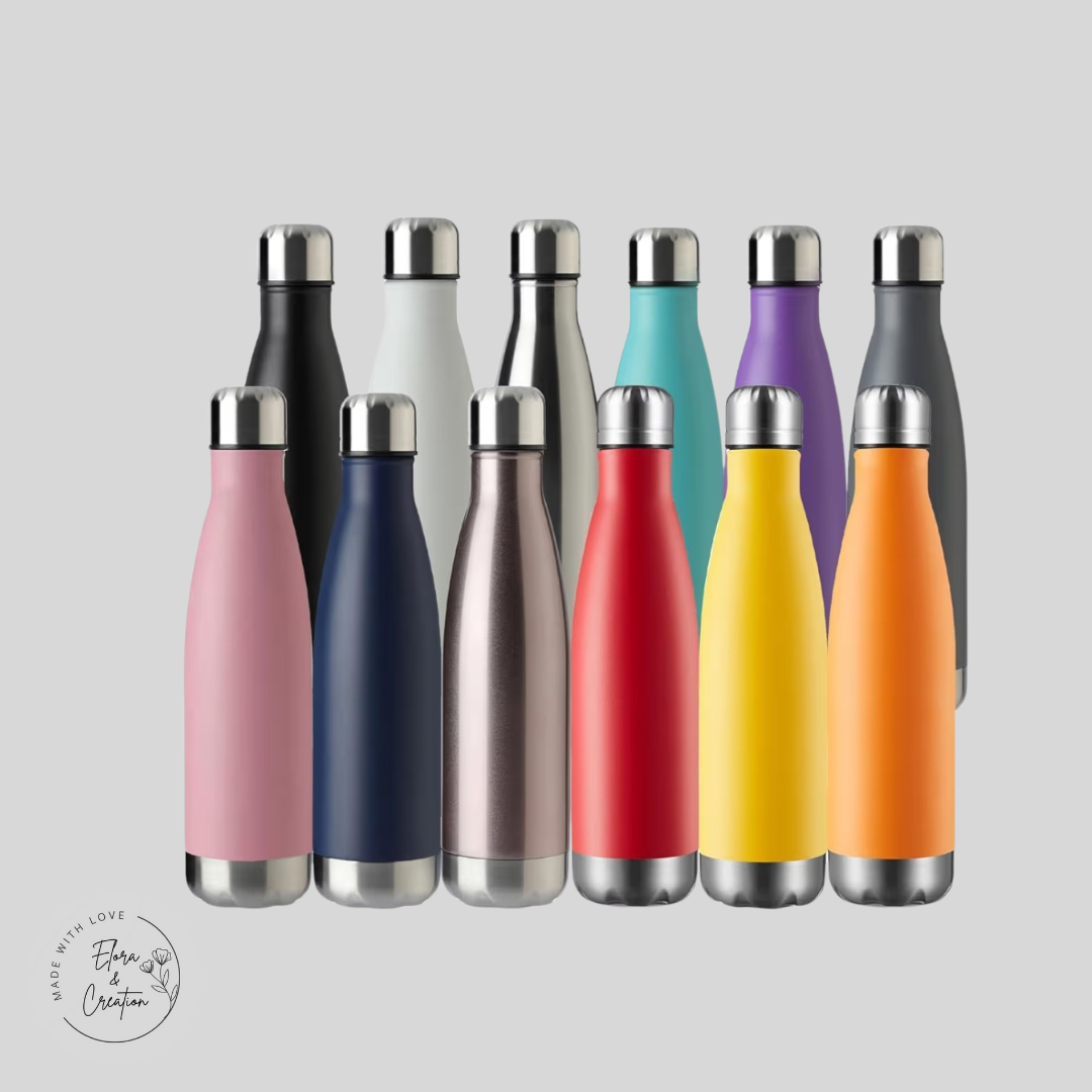 17 oz Stainless Steel Water Bottle – Custom Laser Engraved Name, Logo or Monogram