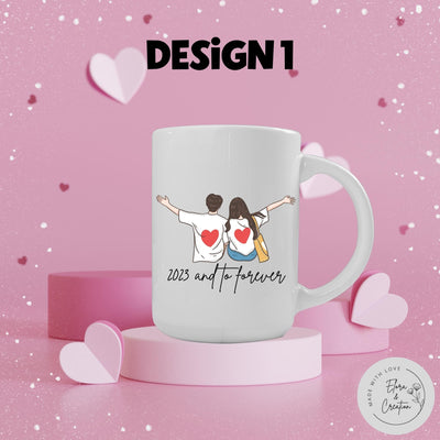 Valentine Couple Mug - Couple Forever Mug