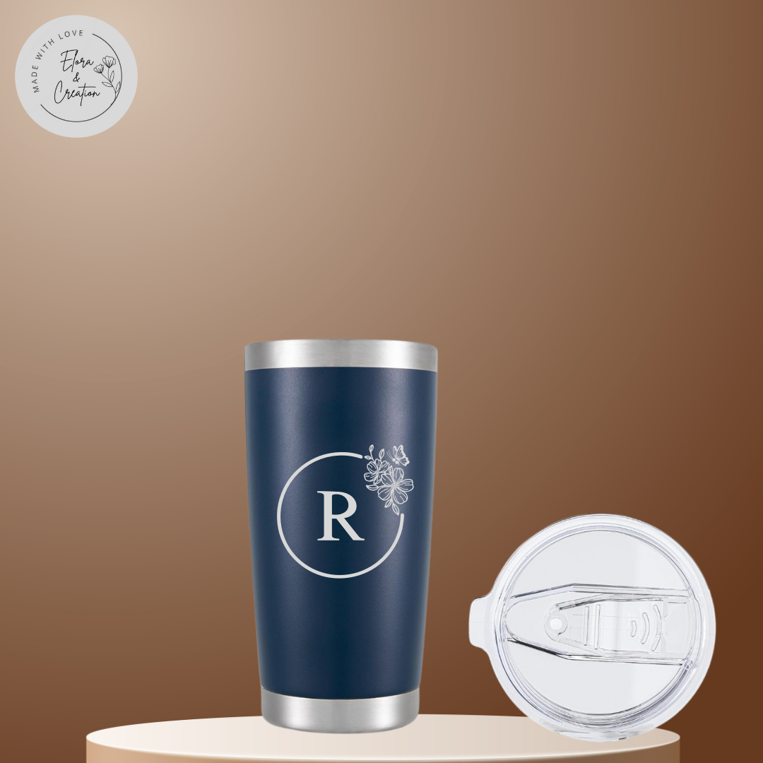 Personalized Laser Engraved 20oz. Stainless Steel Tumblers
