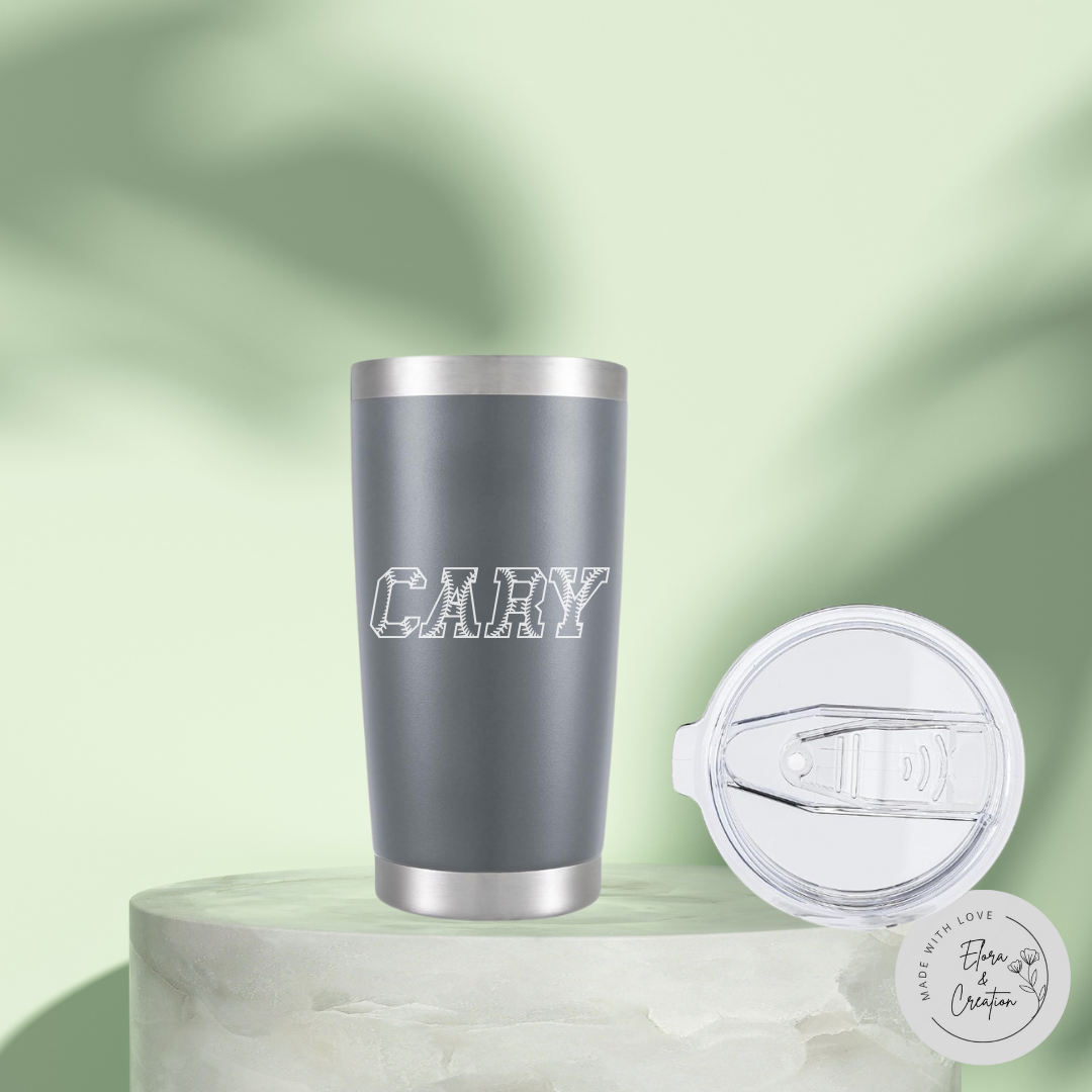 Personalized Laser Engraved 20oz. Stainless Steel Tumblers
