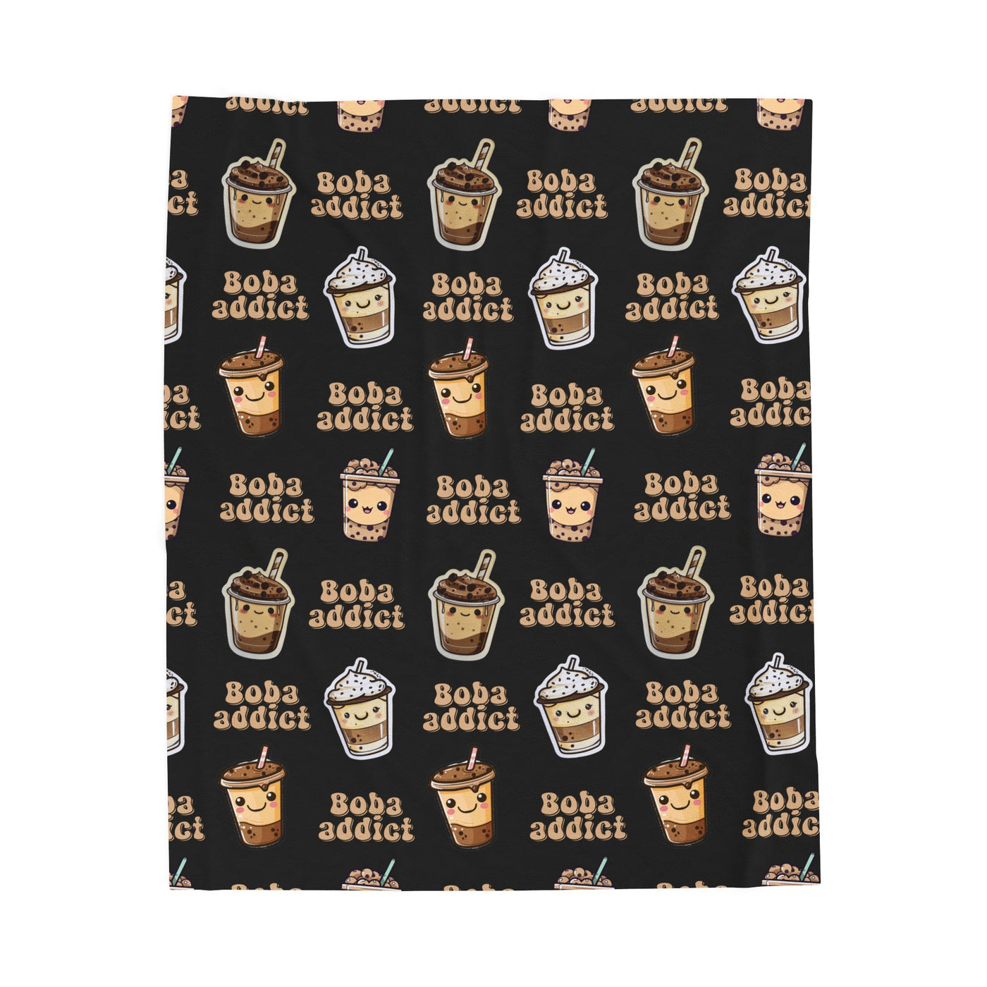 Boba Tea Lover Prints Blanket for Boba Addicts