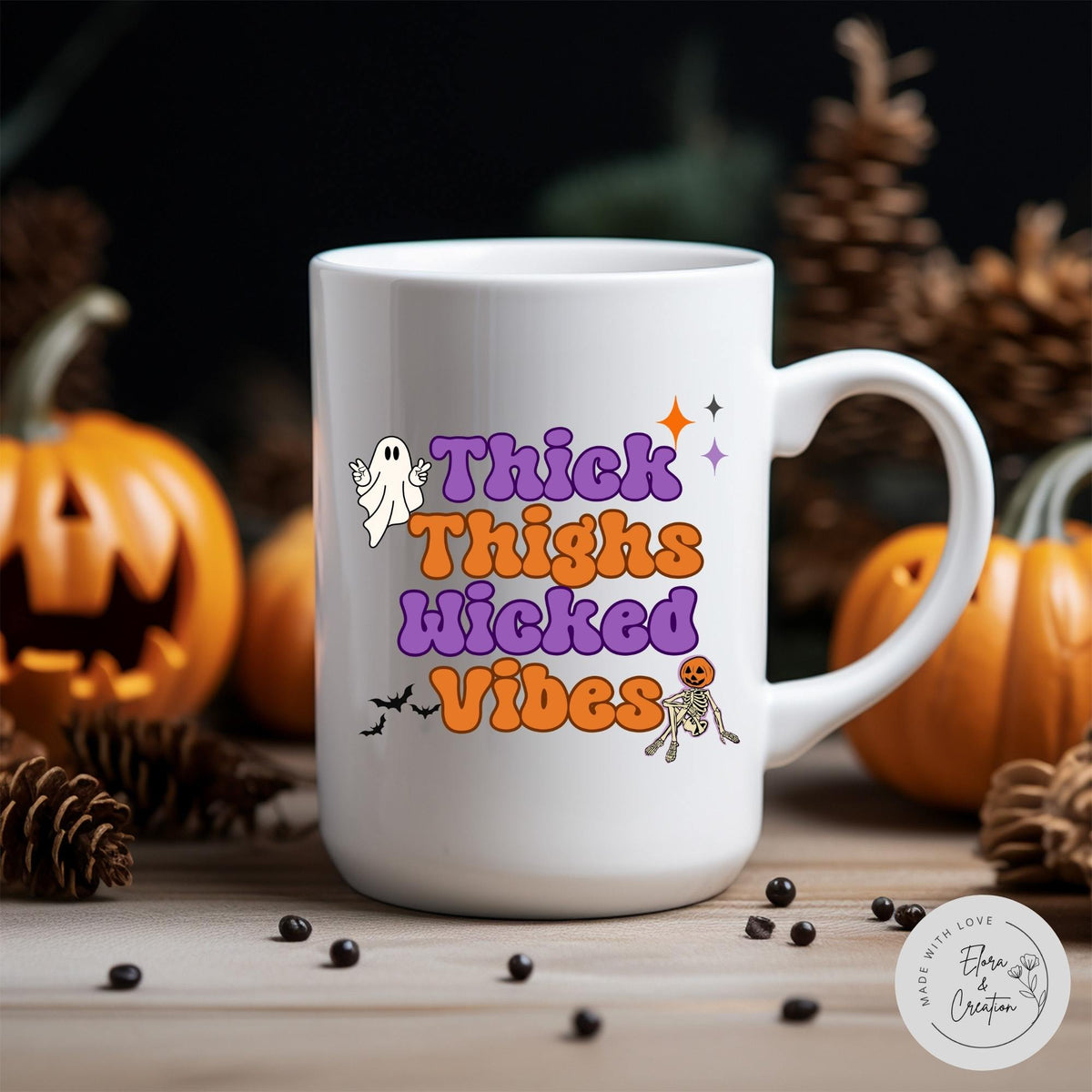 Thick Thighs Wicked Vibes - Chubby Ghost Vibes