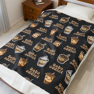 Boba Tea Lover Prints Blanket for Boba Addicts
