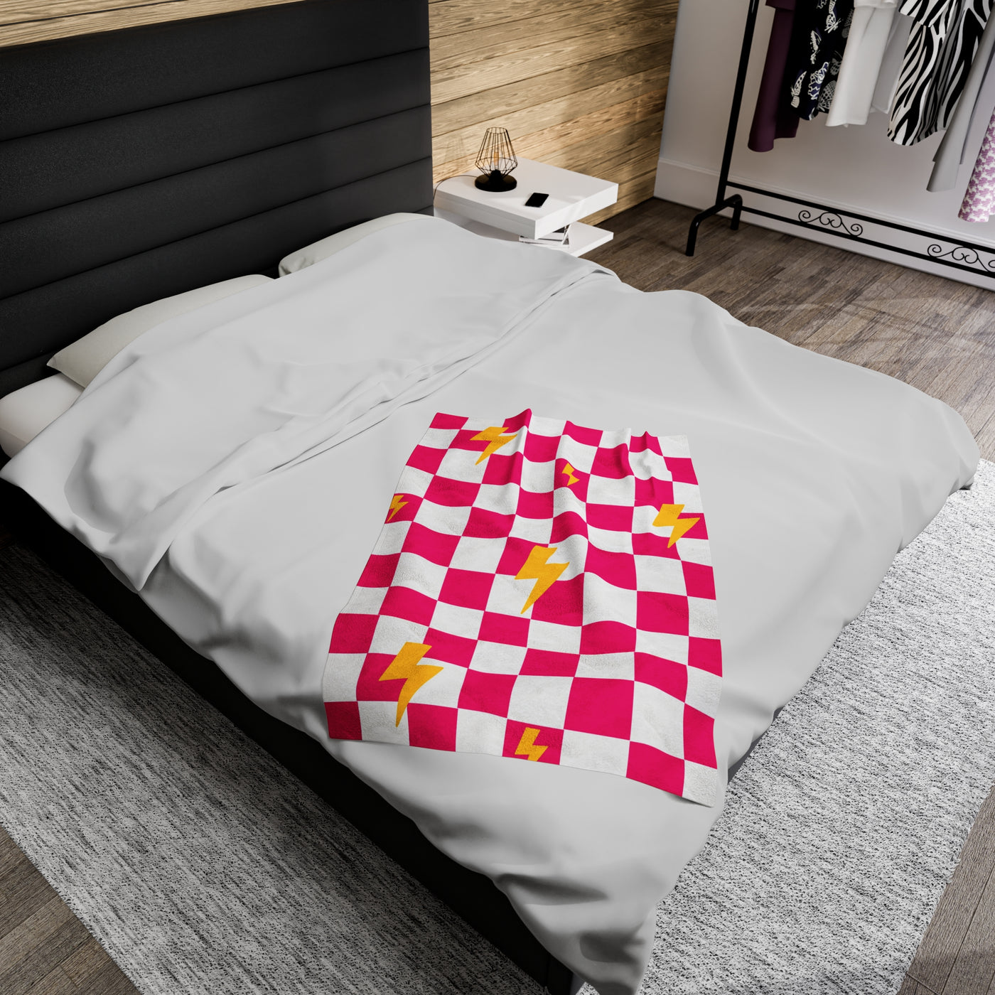 Pink Checker Blanket - Girl Power Blanket