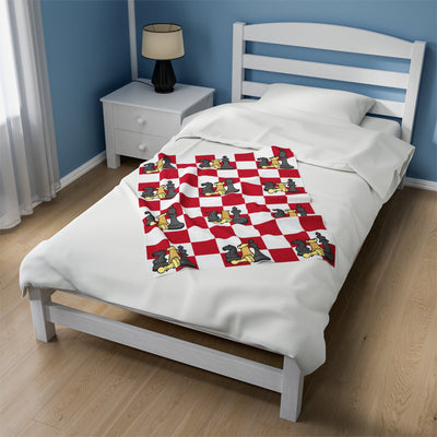 Personalized Chess Board Theme Blanket